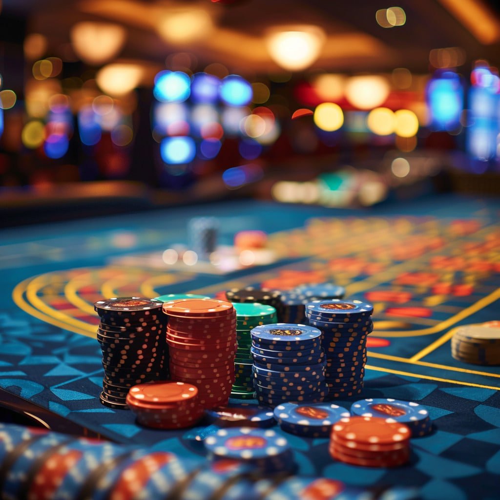 Live casino dealer table with roulette and baccarat options